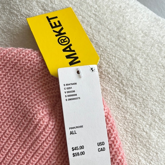 Market Urban Outfitters Pink Beanie OS NWT - Picture 3 of 6
